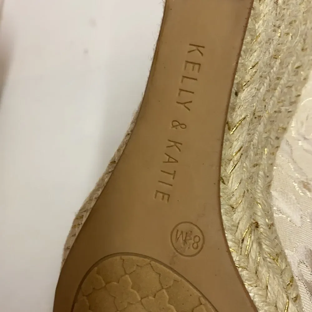 Kelly‎ and Katie Ivala Espadrille Wedge Sandal Size 8.5M A21